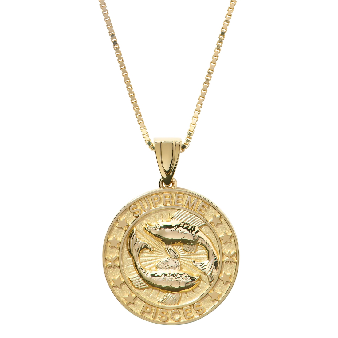 Supreme Supreme Jacob&Co 14K Gold Zodiac Pendant (FW24) - Gold - Pisces - $1498