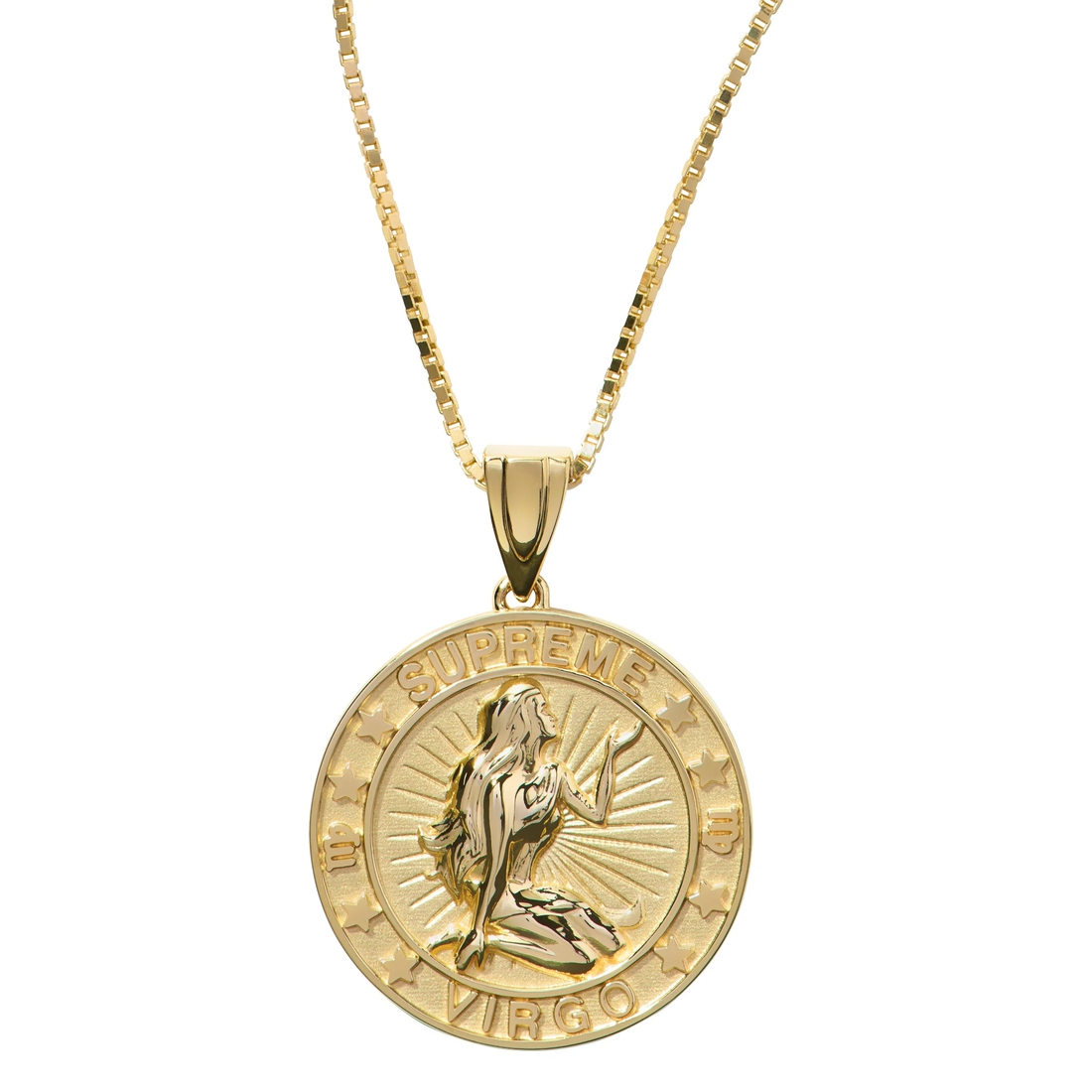 Supreme Supreme Jacob&Co 14K Gold Zodiac Pendant (FW24) - Gold - Virgo - $1498