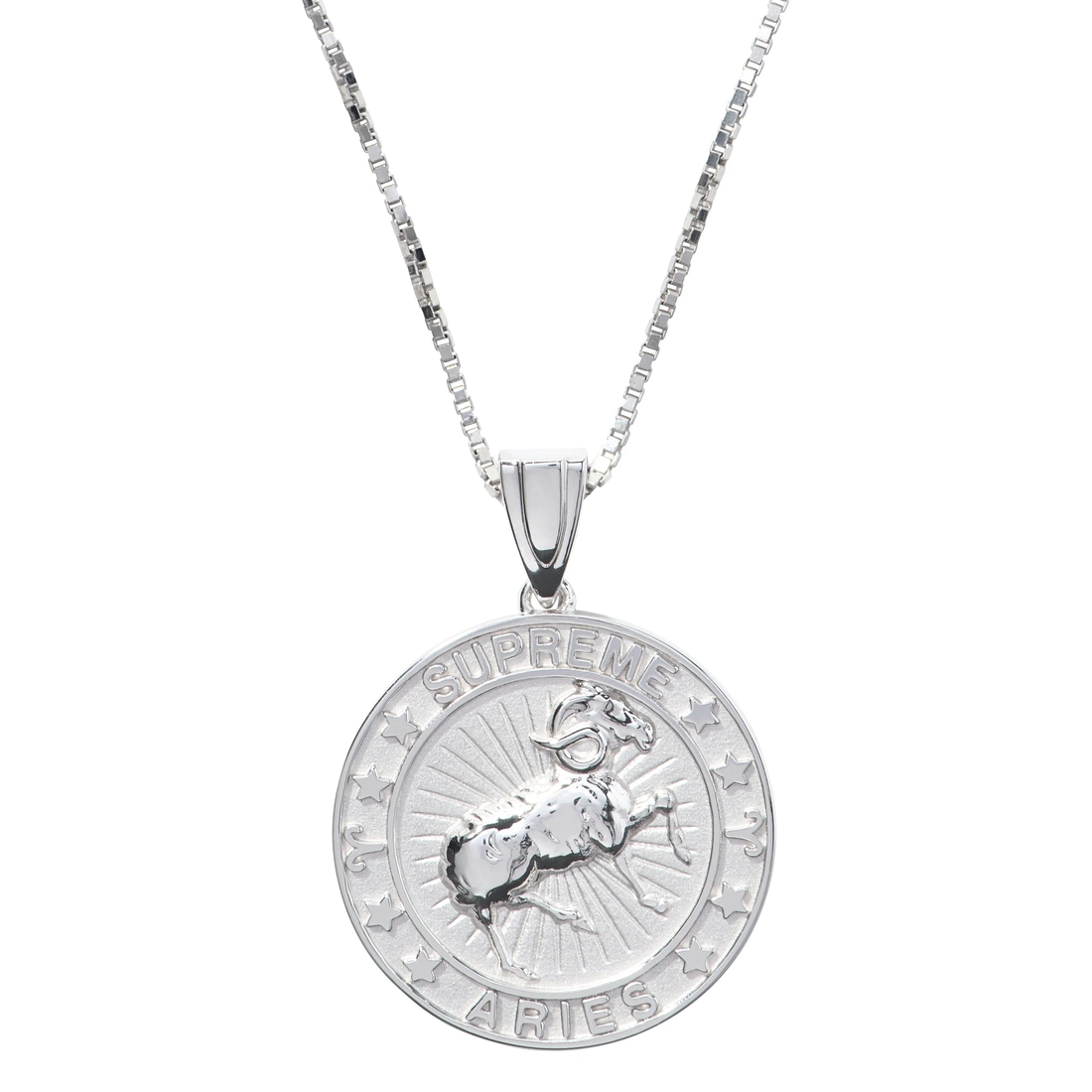 Supreme Supreme Jacob&Co Sterling Silver Zodiac Pendant (FW24) - Silver - Aries - $598