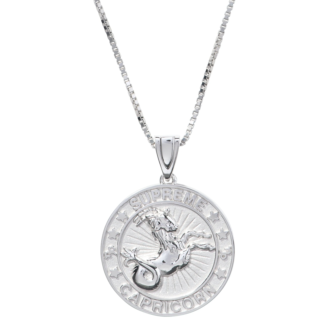 Supreme Supreme Jacob&Co Sterling Silver Zodiac Pendant (FW24) - Silver - Capricorn - $598