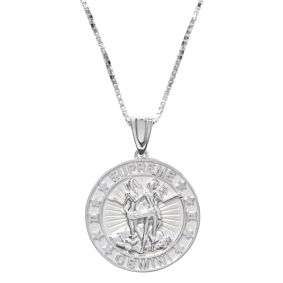 Supreme Supreme Jacob&Co Sterling Silver Zodiac Pendant (FW24) - Silver - Gemini - $598