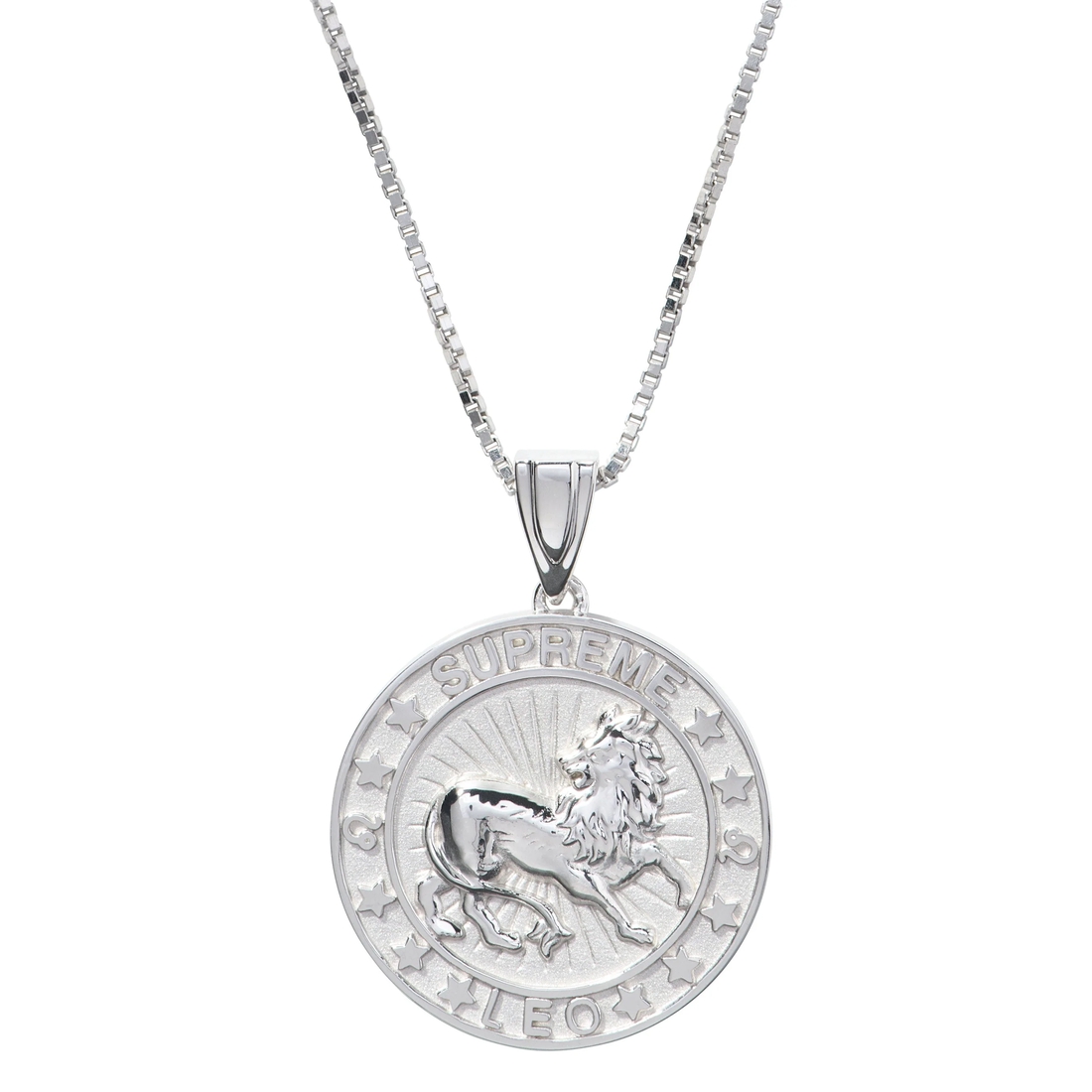 Supreme Supreme Jacob&Co Sterling Silver Zodiac Pendant (FW24) - Silver - Leo - $598