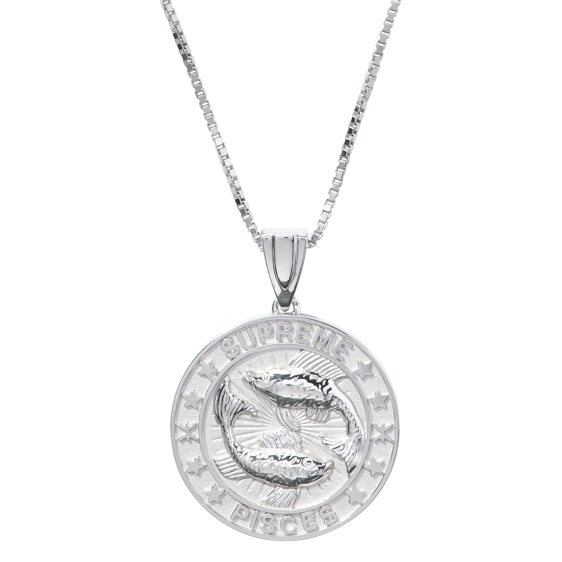 Supreme Supreme Jacob&Co Sterling Silver Zodiac Pendant (FW24) - Silver - Pisces - $598