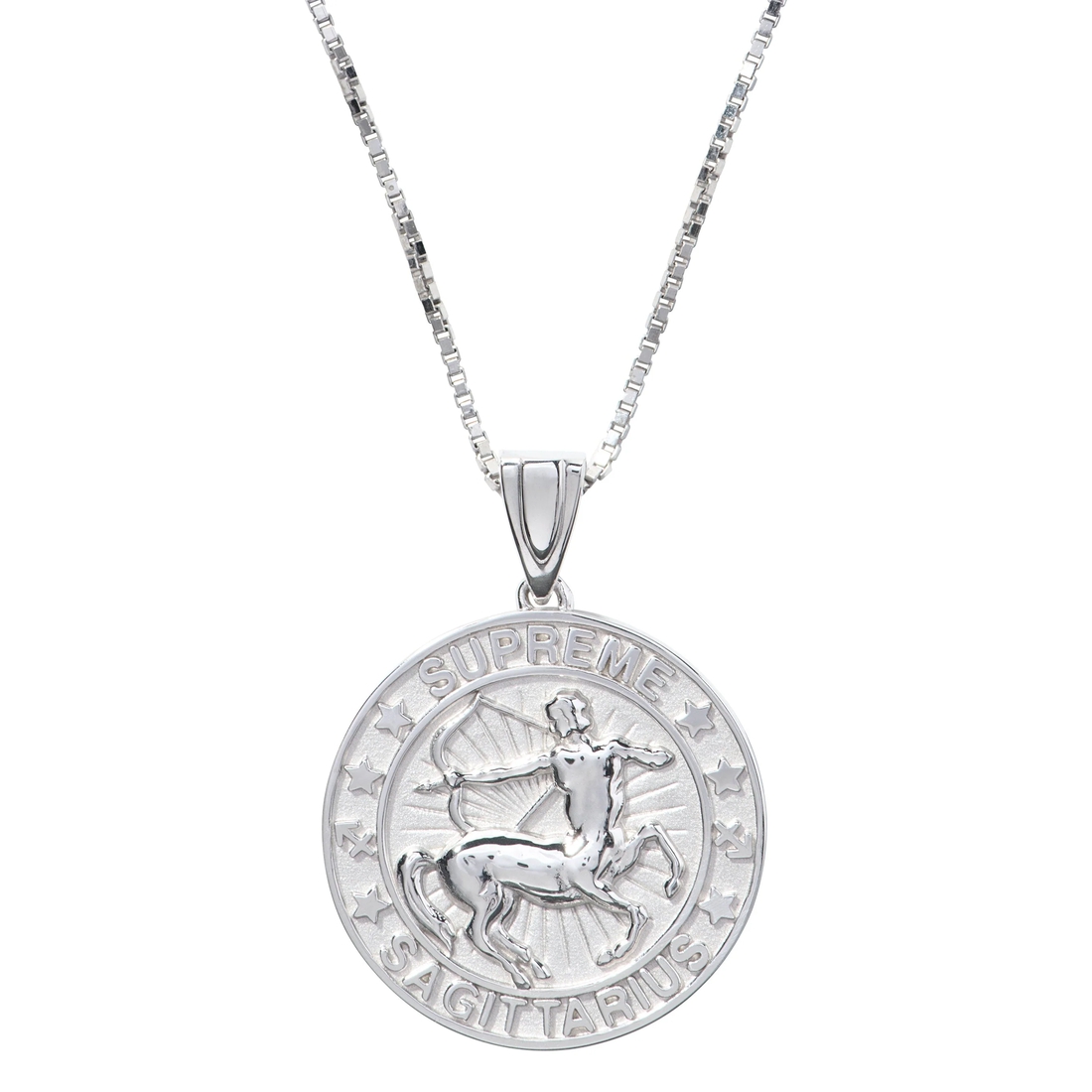 Supreme Supreme Jacob&Co Sterling Silver Zodiac Pendant (FW24) - Silver - Sagittarius - $598