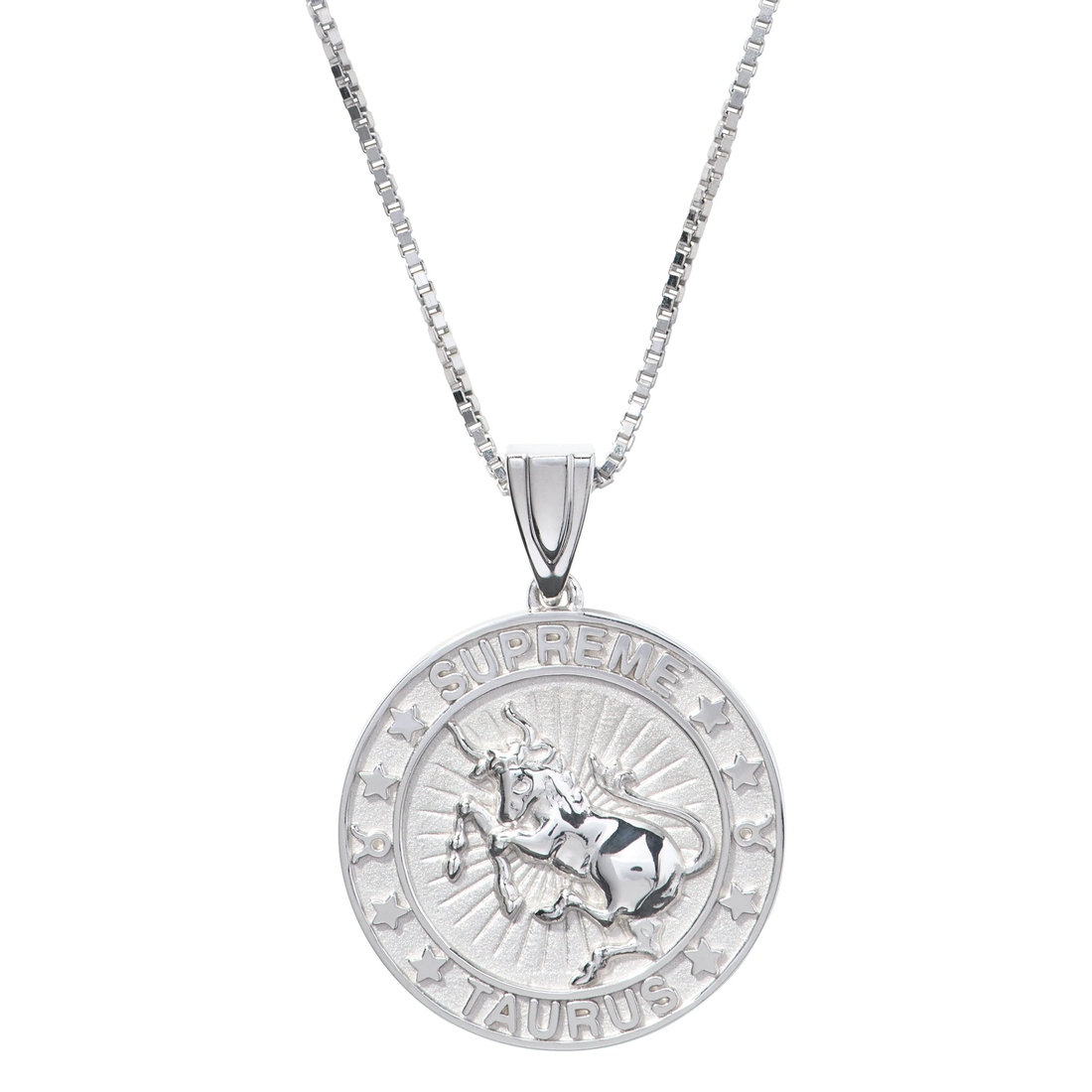 Supreme Supreme Jacob&Co Sterling Silver Zodiac Pendant (FW24) - Silver - Taurus - $598