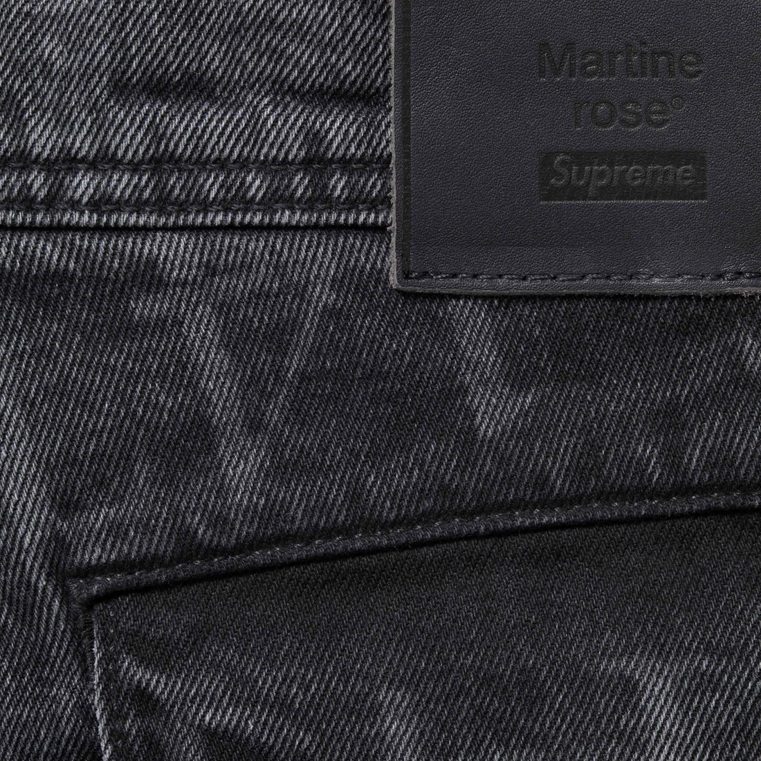 Supreme Supreme Martine Rose Denim Cargo Pant (FW24) - Washed Black - $288