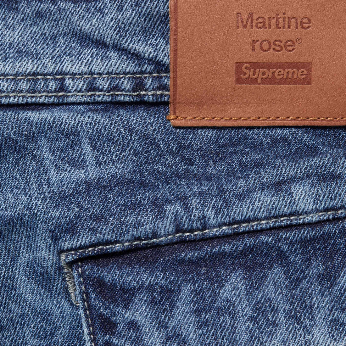 Supreme Supreme Martine Rose Denim Cargo Pant (FW24) - Washed Blue - $288