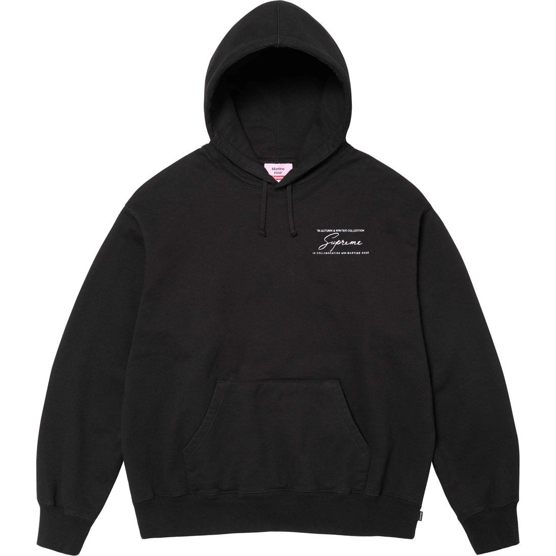 Supreme Supreme Martine Rose Hooded Sweatshirt (FW24) - Black - $198