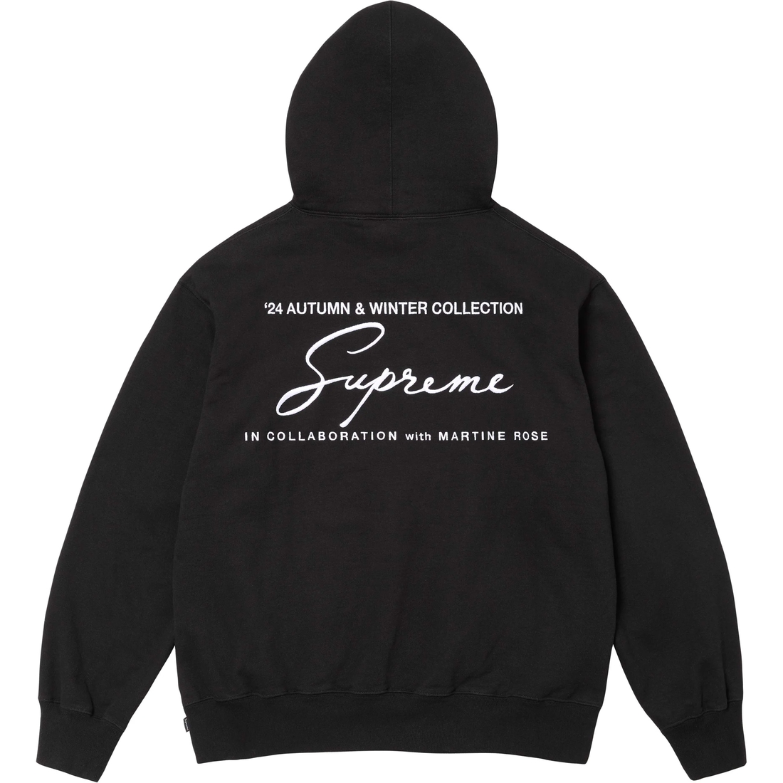 Supreme Supreme Martine Rose Hooded Sweatshirt (FW24) - Black - $198