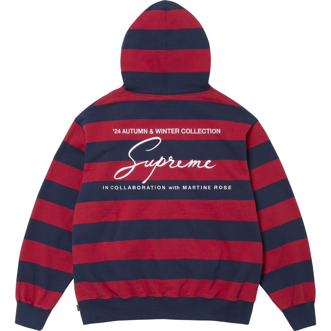 Supreme Supreme Martine Rose Hooded Sweatshirt (FW24) - Stripe - $198