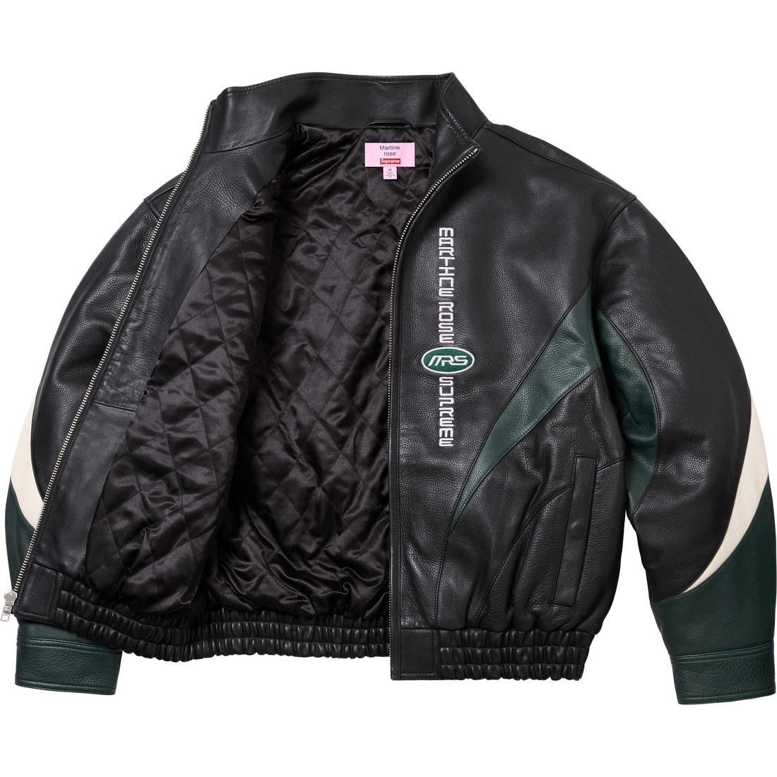 Supreme Supreme Martine Rose Leather Jacket (FW24) - Black - $998