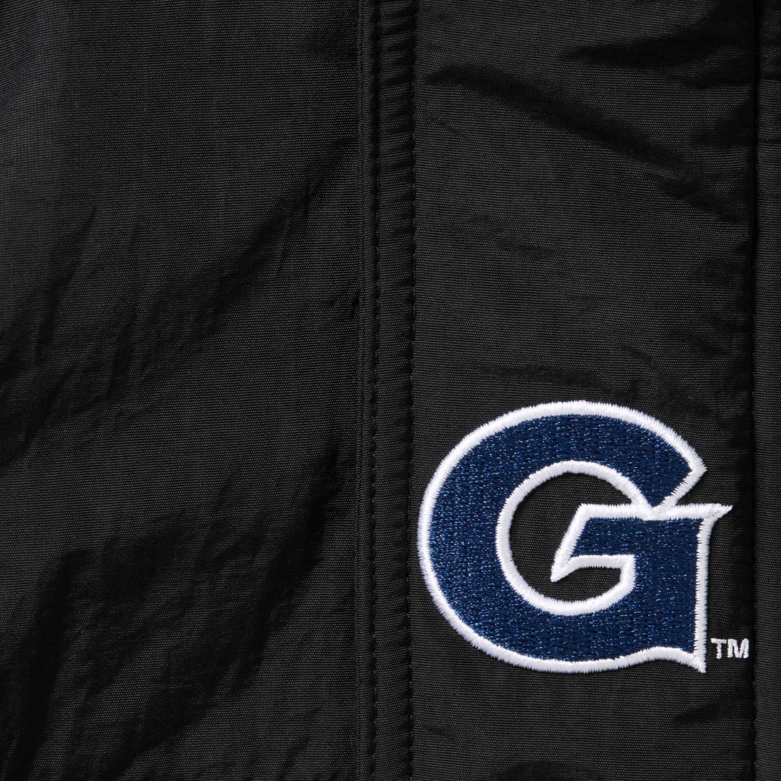 Supreme Supreme Mitchell & Ness NCAA Hooded Stadium Jacket (FW24) - Black - $368