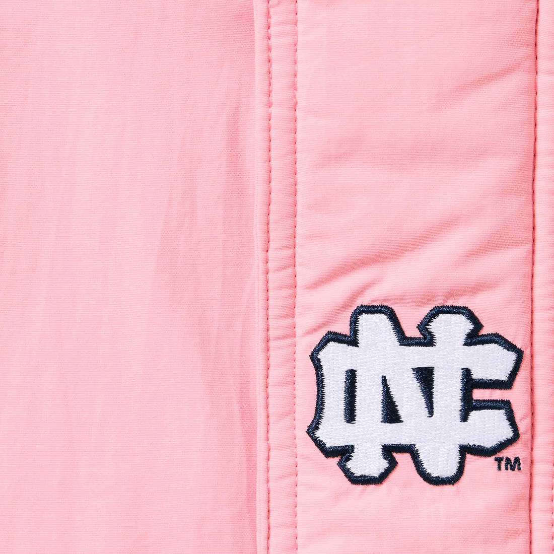 Supreme Supreme Mitchell & Ness NCAA Hooded Stadium Jacket (FW24) - Pink - $368