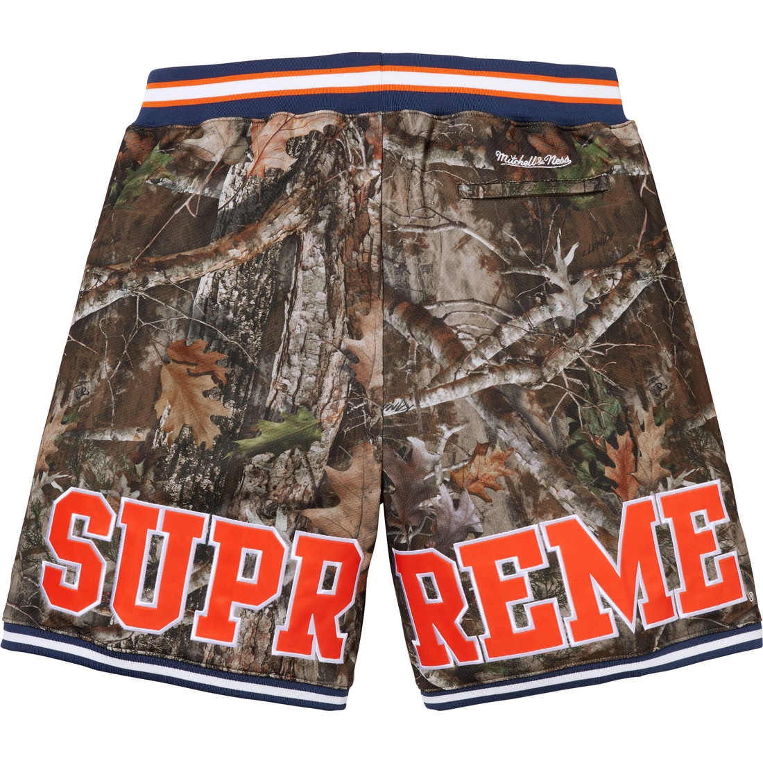 Supreme Supreme Mitchell & Ness NCAA Basketball Short (FW24) - TrueTimber® Kanati Camo - $158