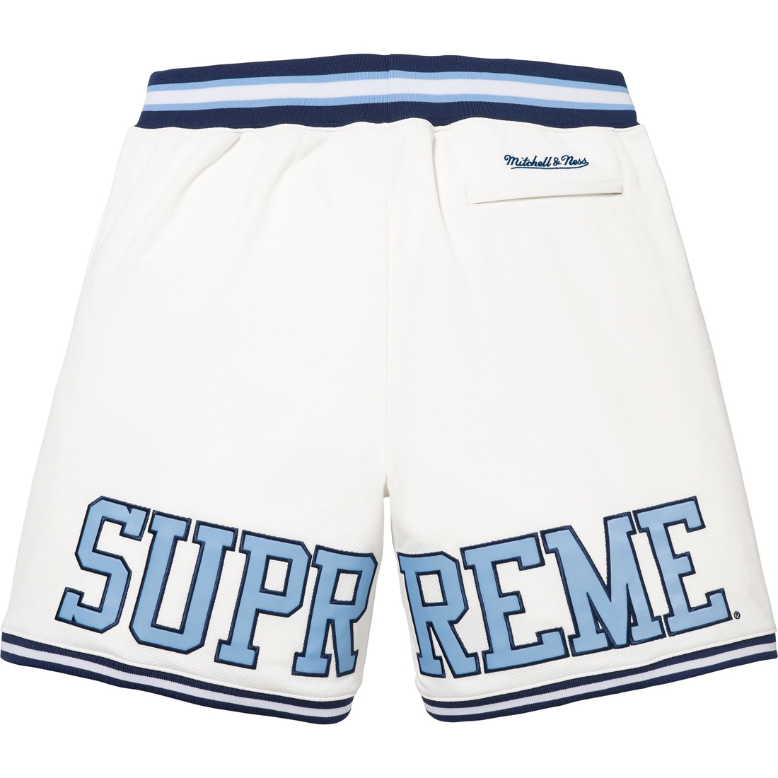Supreme Supreme Mitchell & Ness NCAA Basketball Short (FW24) - White - $158