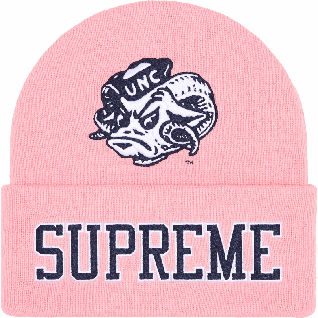 Supreme Supreme Mitchell & Ness NCAA Beanie (FW24) - Light Pink - $48