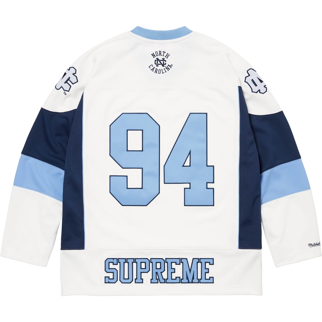 Supreme Supreme Mitchell & Ness NCAA Hockey Jersey (FW24) - White - $188