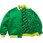 Supreme Supreme Mitchell & Ness Satin Varsity Jacket (FW24) - Green