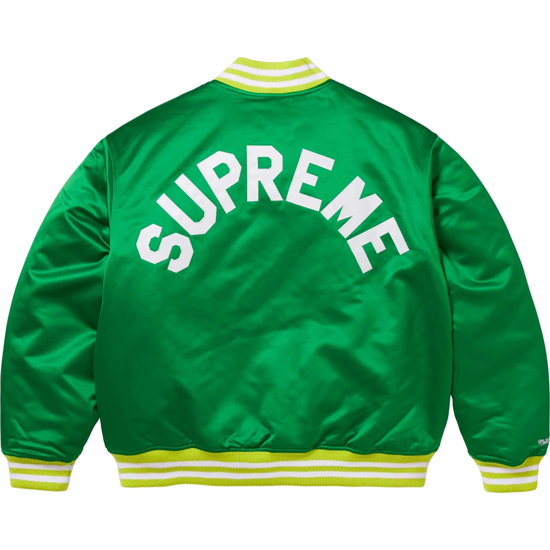 Supreme Supreme Mitchell & Ness Satin Varsity Jacket (FW24) - Green - $248