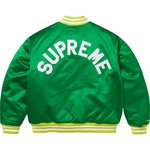 Supreme Supreme Mitchell & Ness Satin Varsity Jacket (FW24) - Green