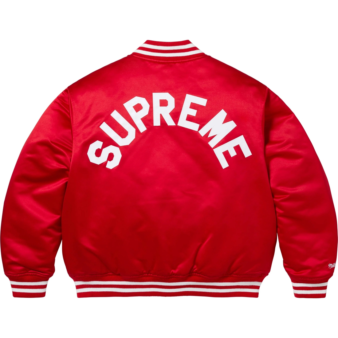Supreme Supreme Mitchell & Ness Satin Varsity Jacket (FW24) - Red - $248