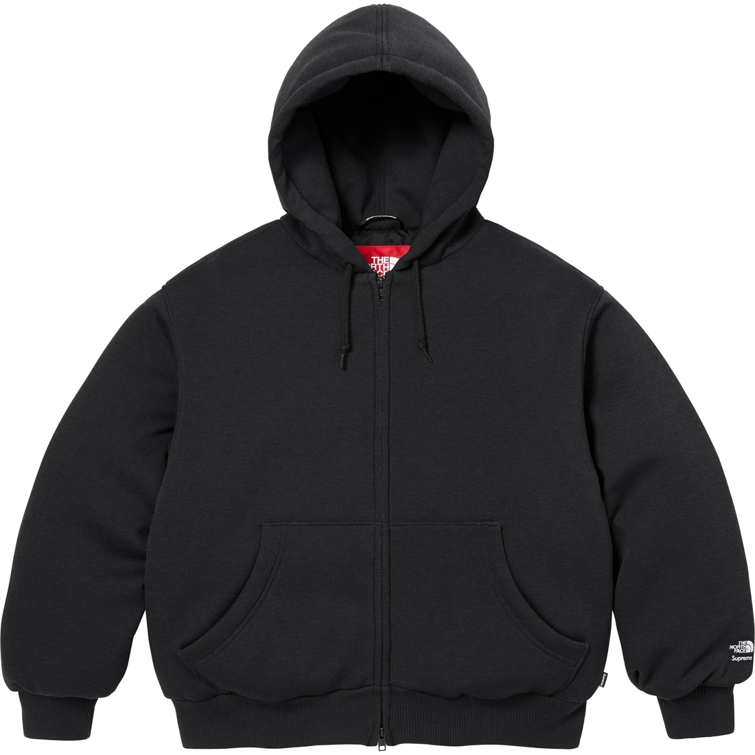 Supreme Supreme The North Face Down Zip Up Hooded Sweatshirt (FW24) - Black - $298