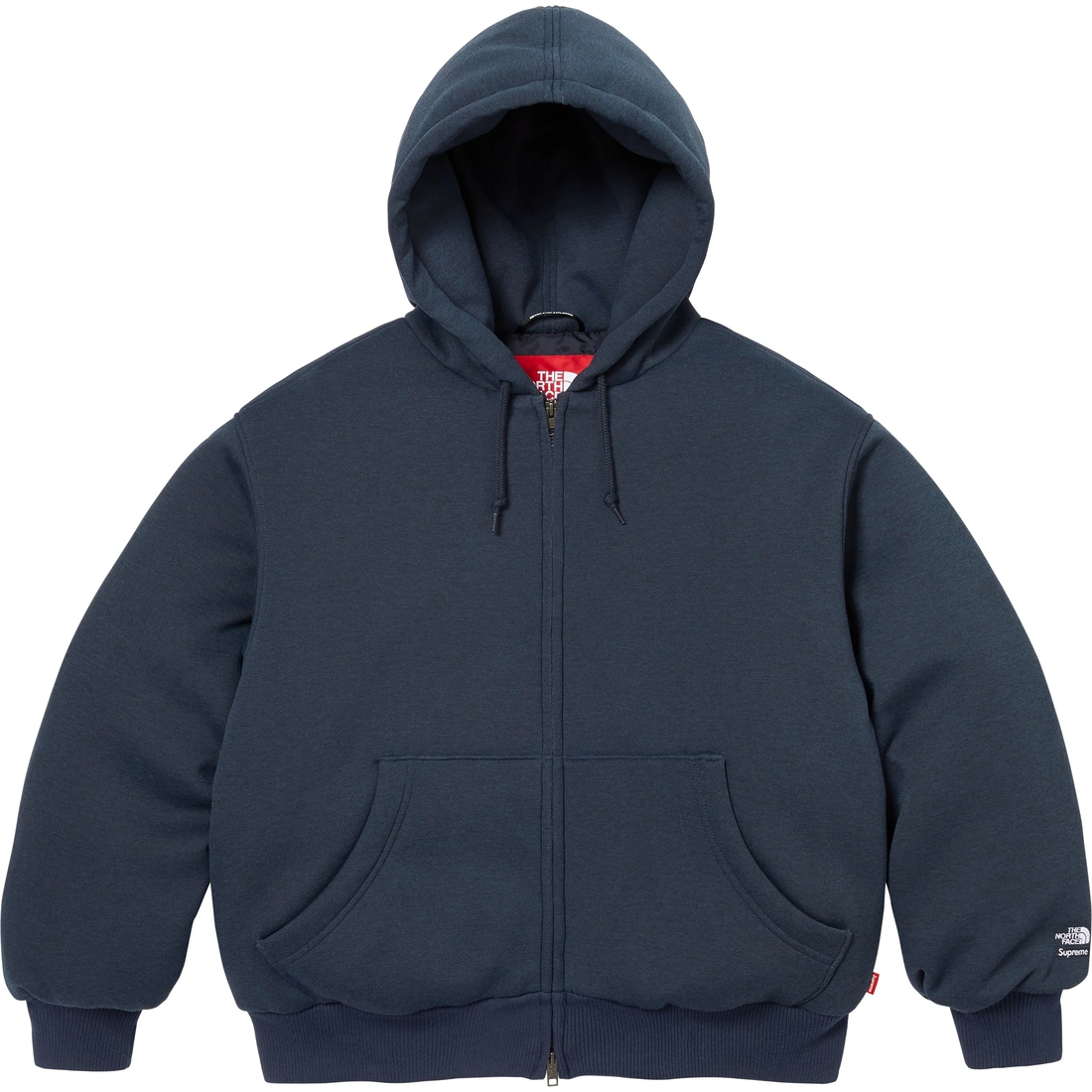 Supreme Supreme The North Face Down Zip Up Hooded Sweatshirt (FW24) - Navy - $298