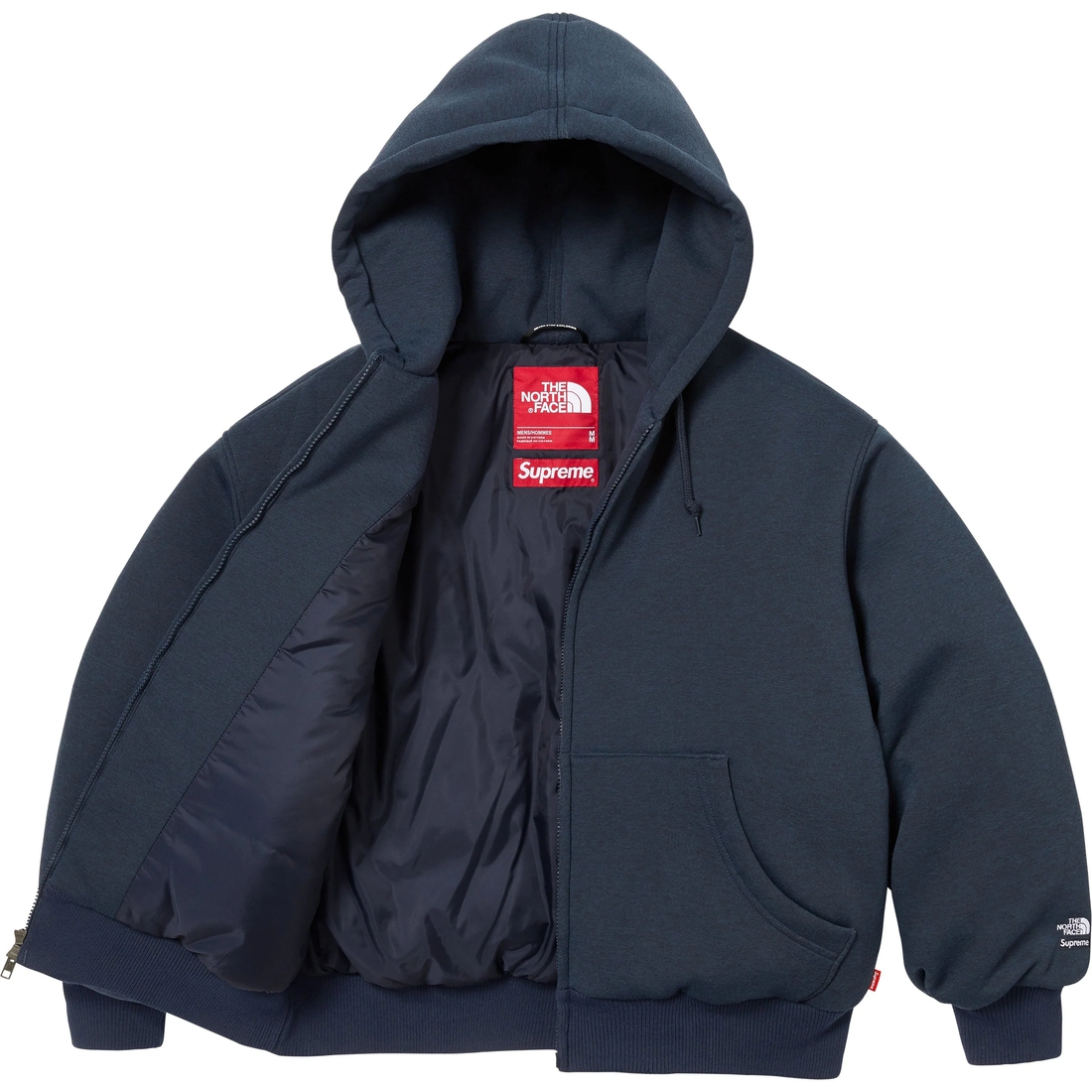 Supreme Supreme The North Face Down Zip Up Hooded Sweatshirt (FW24) - Navy - $298