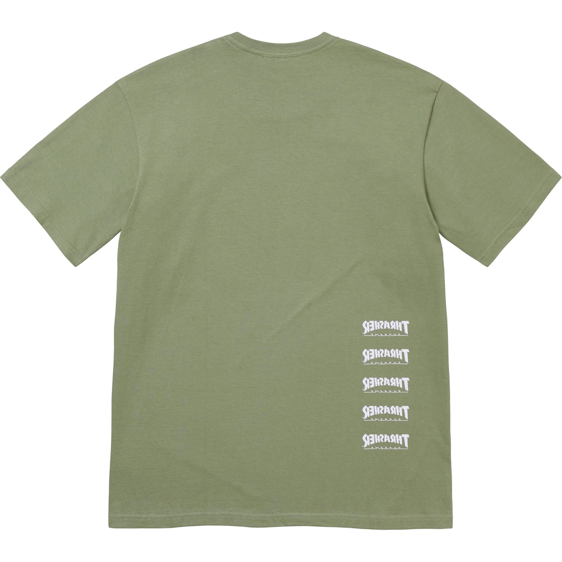 Supreme Supreme Thrasher Back Tail Tee (FW24) - Light Olive - $44