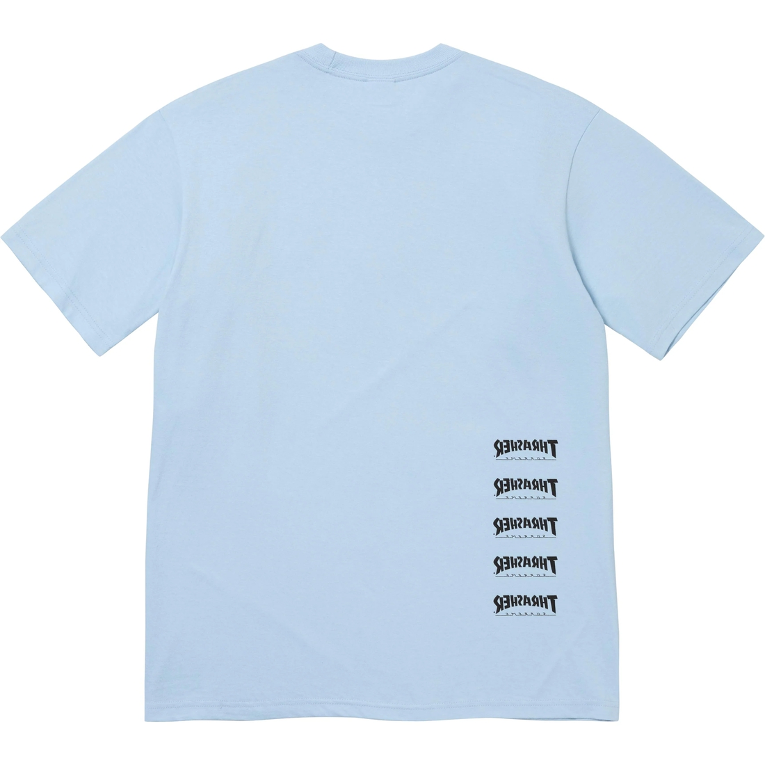 Supreme Supreme Thrasher Back Tail Tee (FW24) - Powder Blue - $44