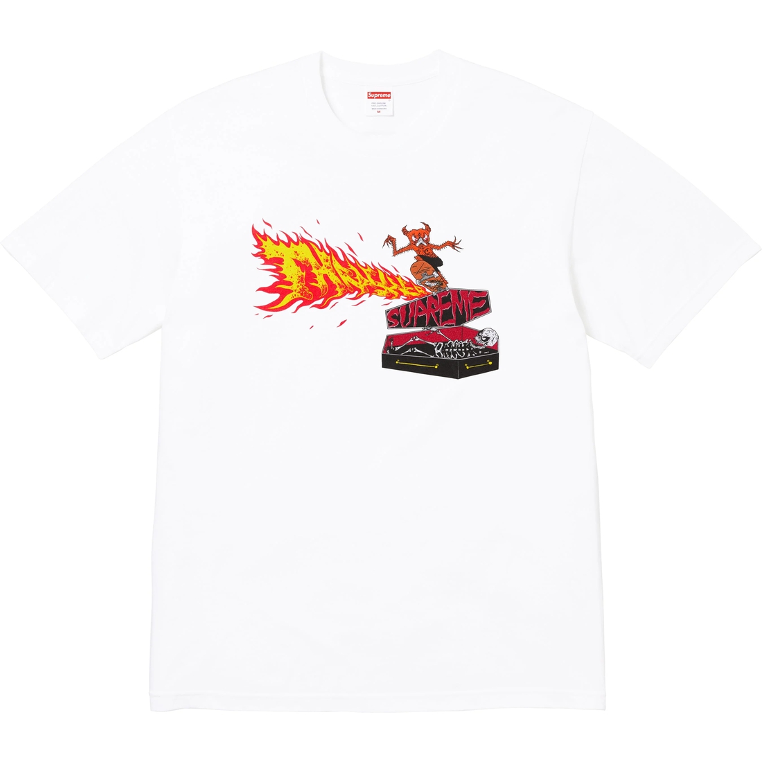 Supreme Supreme Thrasher Back Tail Tee (FW24) - White - $44