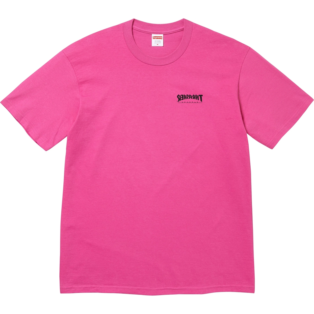 Supreme Supreme Thrasher Cross Tee (FW24) - Fuchsia - $44
