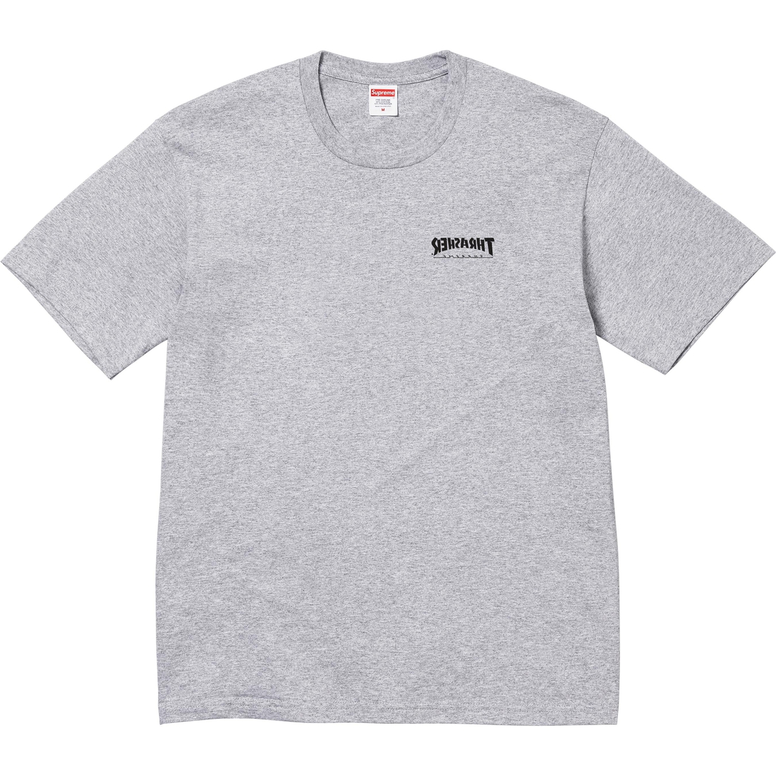 Supreme Supreme Thrasher Cross Tee (FW24) - Heather Grey - $44