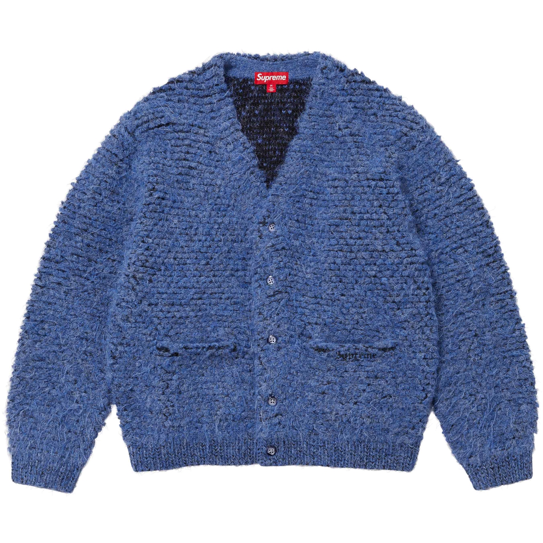 Supreme Textured Knotted Cardigan (FW24) - Blue - $178