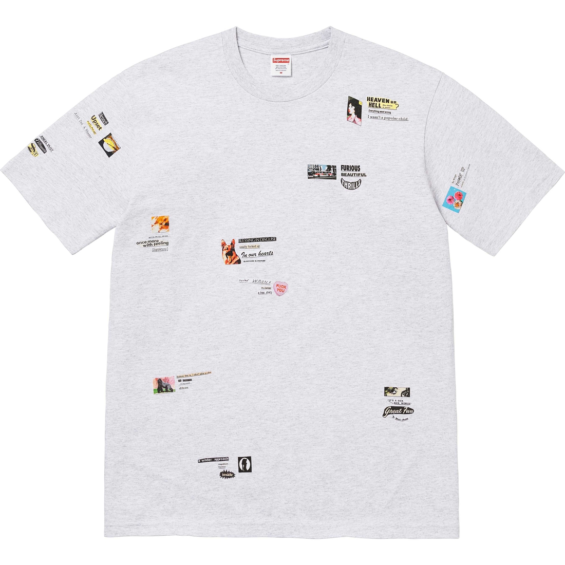 Supreme Upset Tee (FW24) - Ash Grey - $44