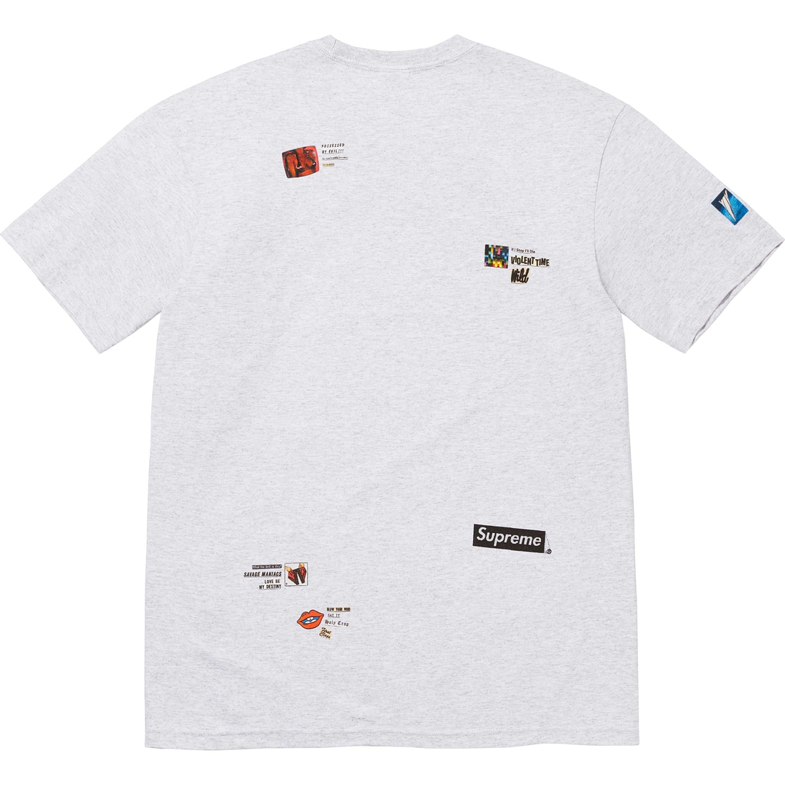 Supreme Upset Tee (FW24) - Ash Grey - $44