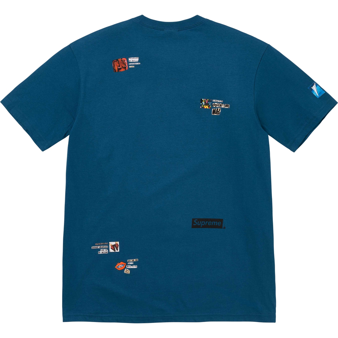 Supreme Upset Tee (FW24) - Indigo - $44