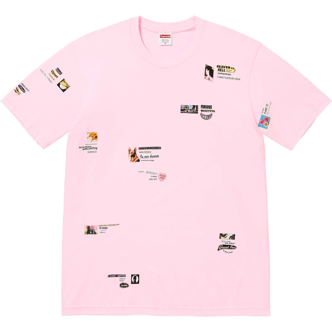 Supreme Upset Tee (FW24) - Light Pink - $44