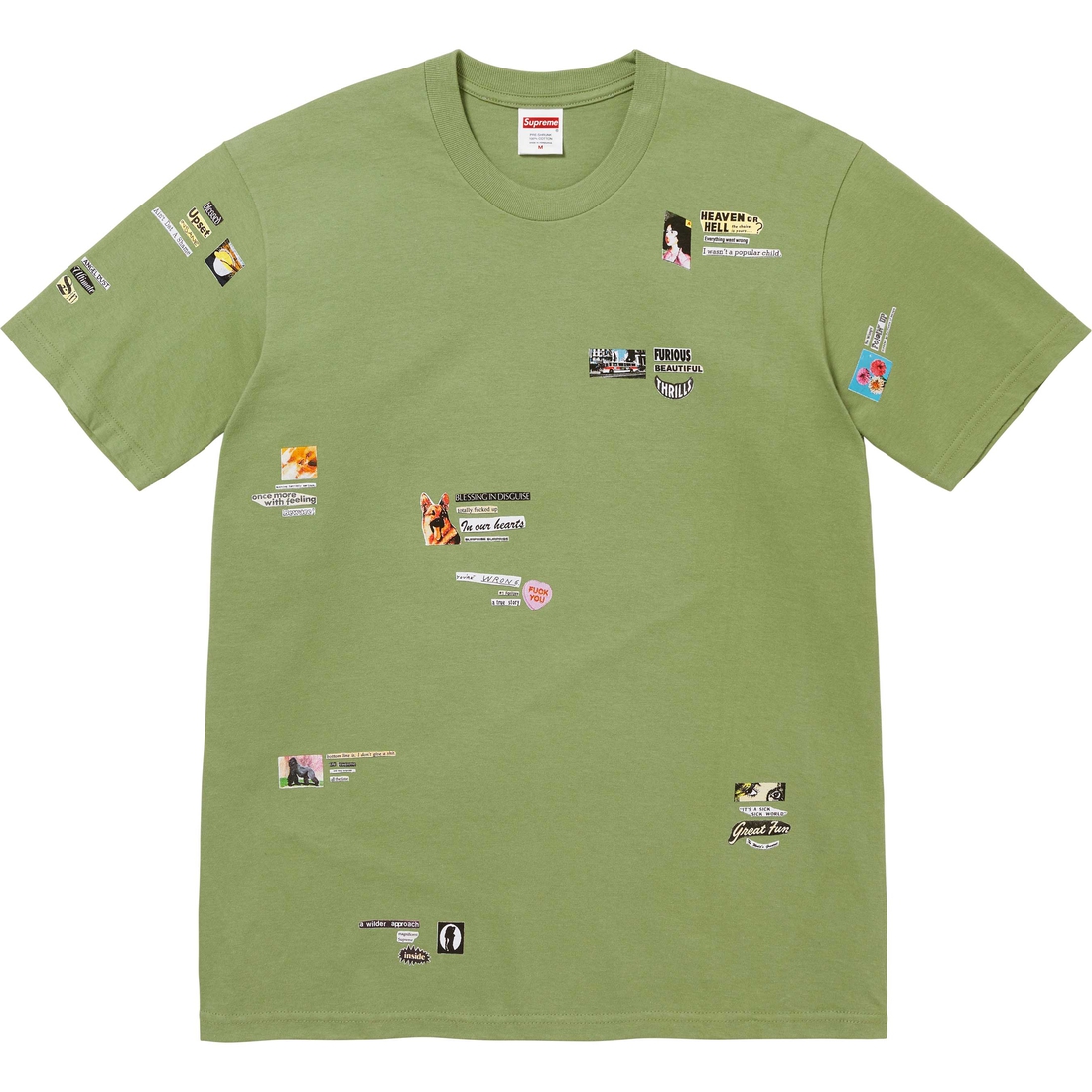 Supreme Upset Tee (FW24) - Moss - $44