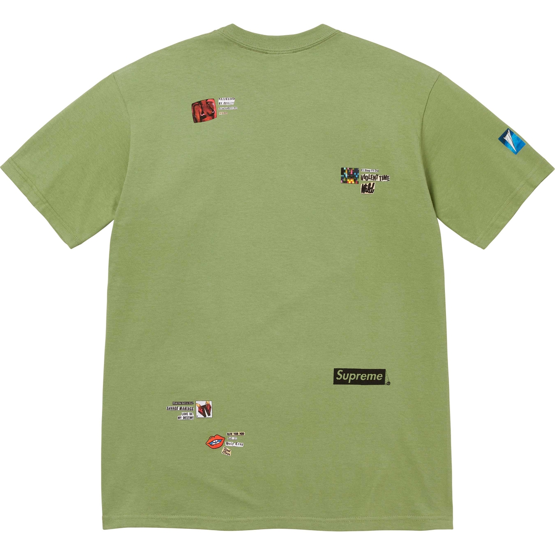 Supreme Upset Tee (FW24) - Moss - $44