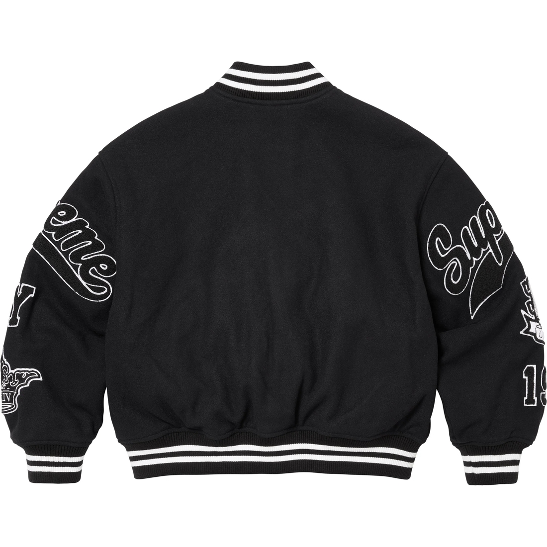 Supreme Veritas Varsity Jacket (FW24) - Black - $498