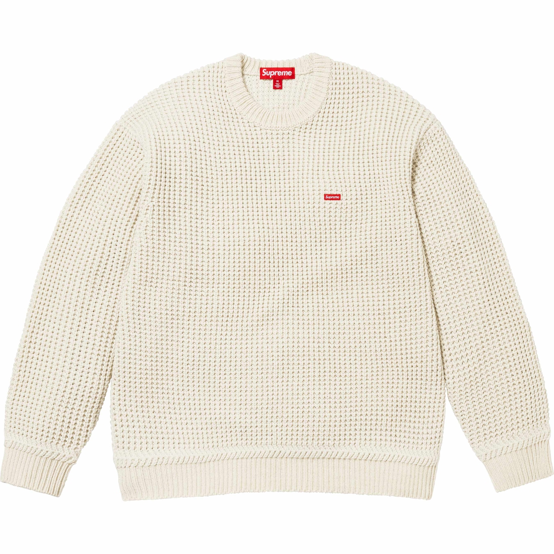Supreme Waffle Small Box Sweater (FW24) - Stone - $148