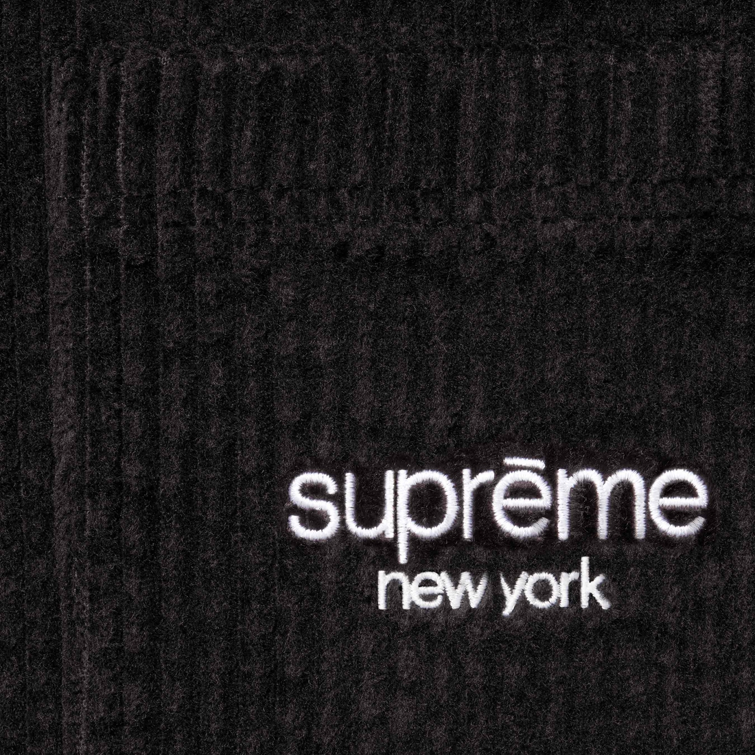 Supreme Wide Wale Corduroy Snap Shirt (FW24) - Black - $168