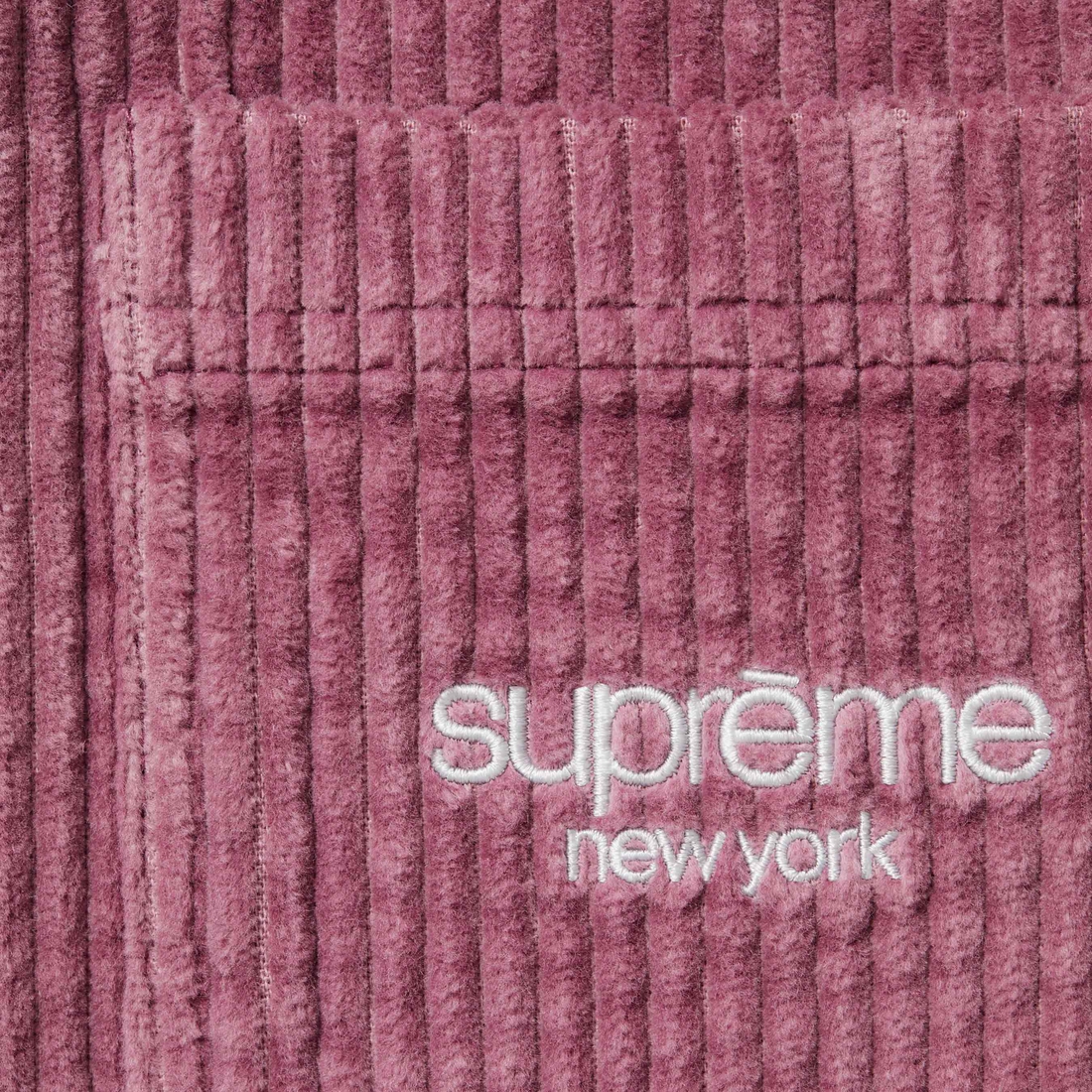 Supreme Wide Wale Corduroy Snap Shirt (FW24) - Dusty Pink - $168