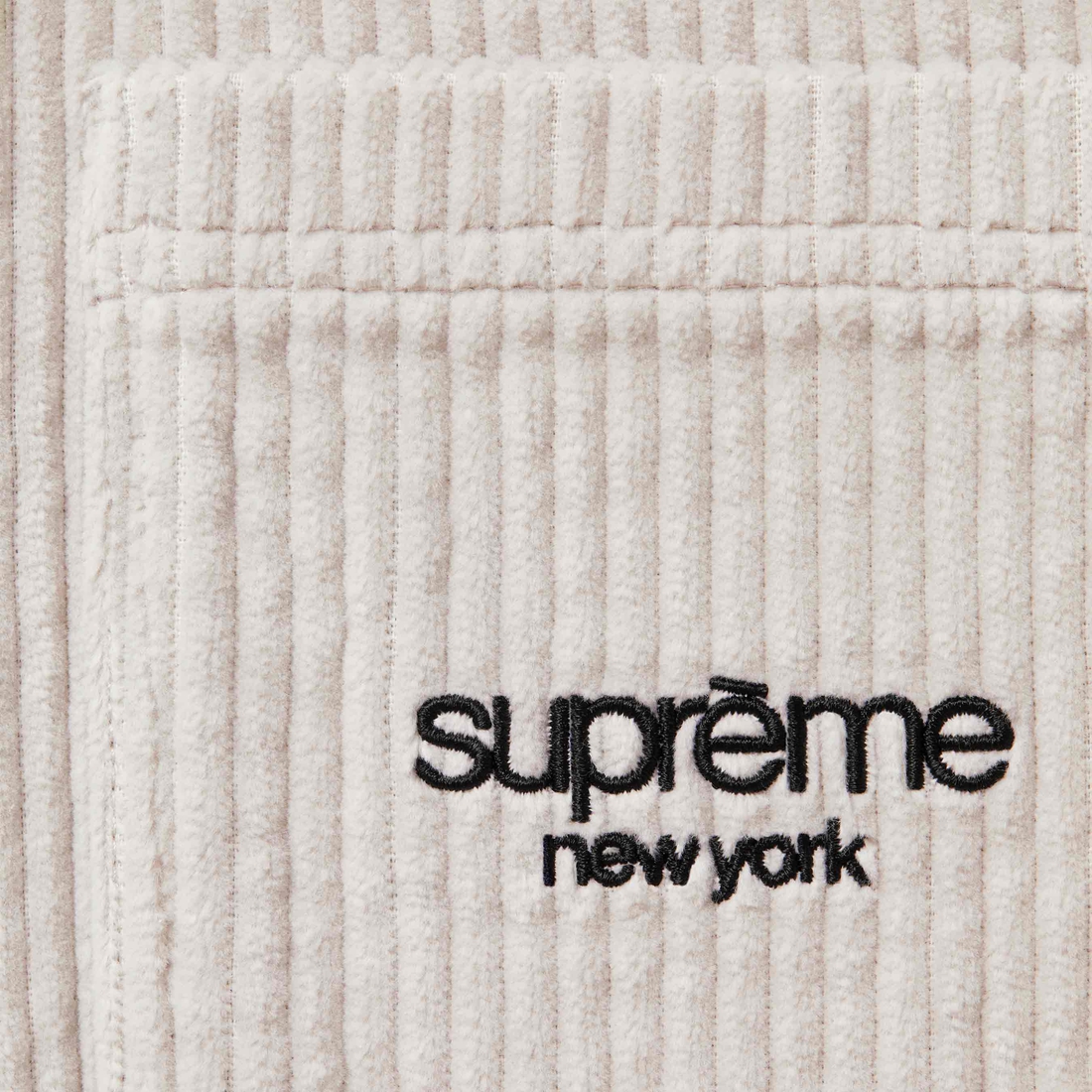 Supreme Wide Wale Corduroy Snap Shirt (FW24) - Stone - $168