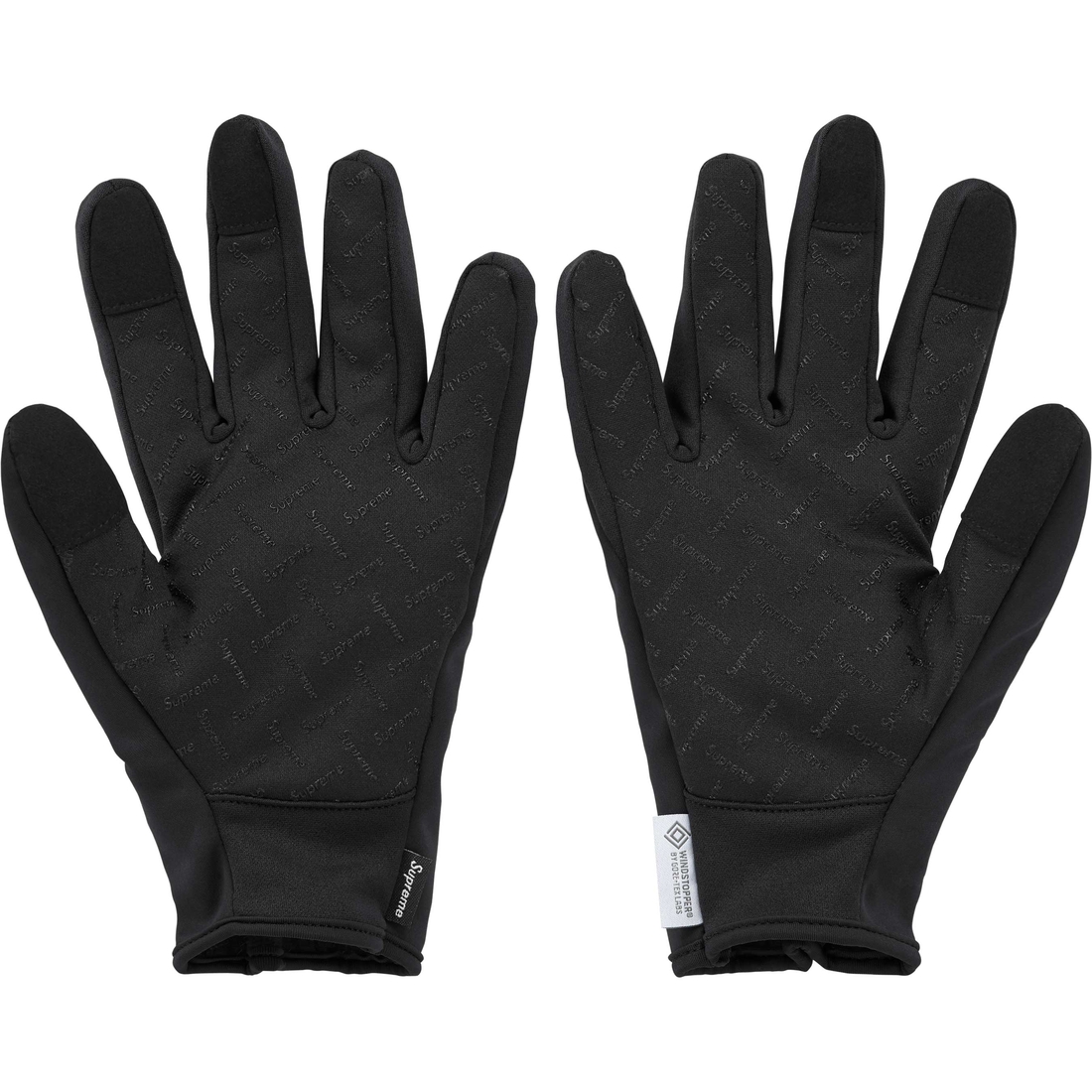 Supreme WINDSTOPPER Zip Gloves (FW24) - Black - $68