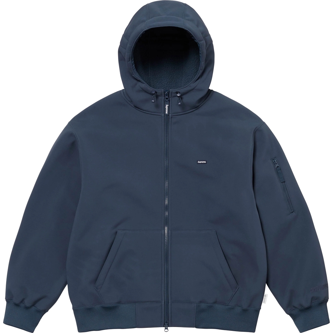 Supreme WINDSTOPPER Zip Up Hooded Sweatshirt (FW24) - Navy - $198