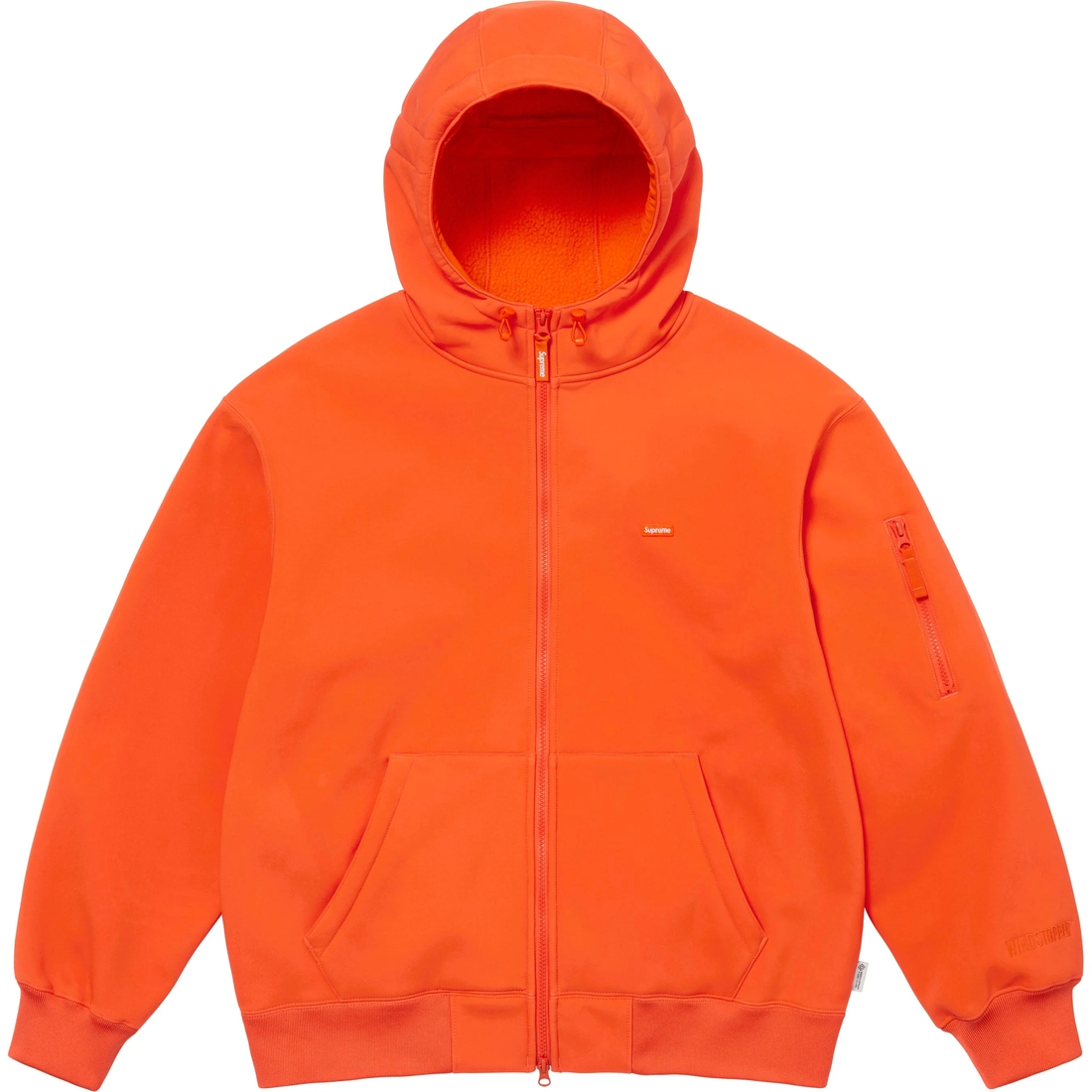 Supreme WINDSTOPPER Zip Up Hooded Sweatshirt (FW24) - Orange - $198