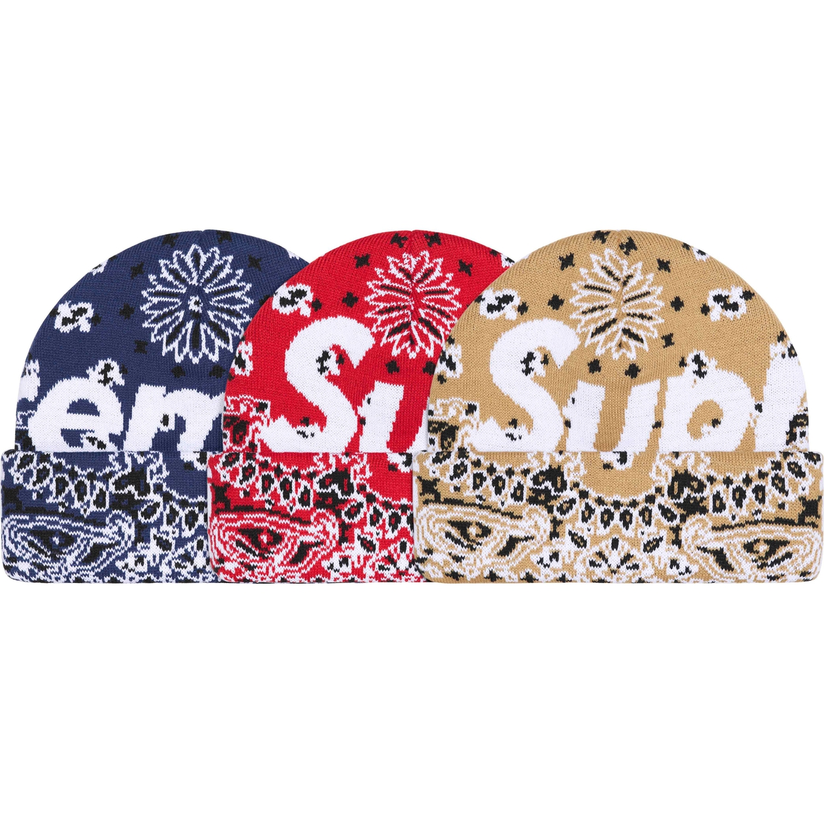 Supreme Bandana Big Logo Beanie releasing on Week 16 for fall winter 2024