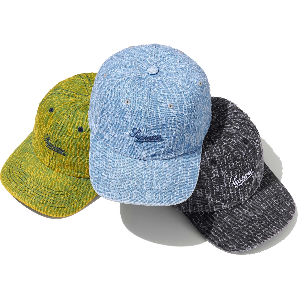 Supreme Needle Punch Denim 6-Panel releasing on Week 16 for fall winter 2024